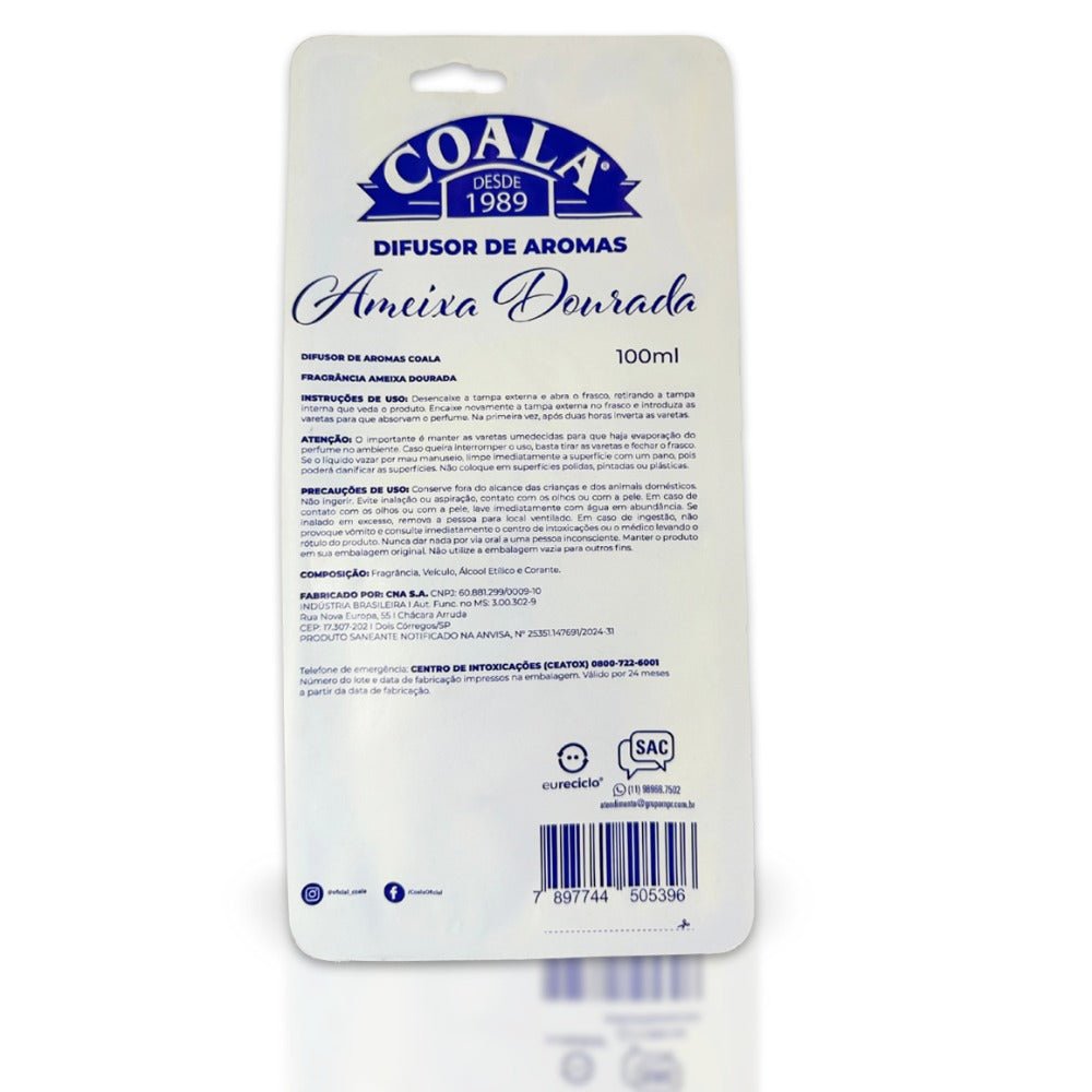 Difusor 100ml Ameixa Dourada Coala - e - dona