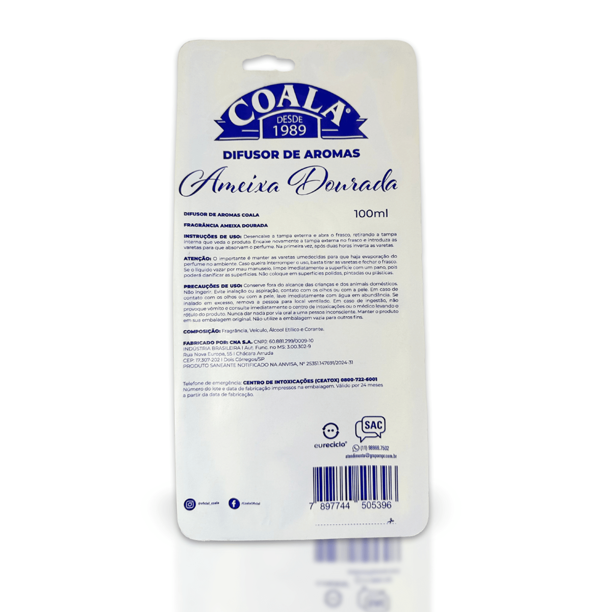 Difusor 100ml Ameixa Dourada Coala - e - dona