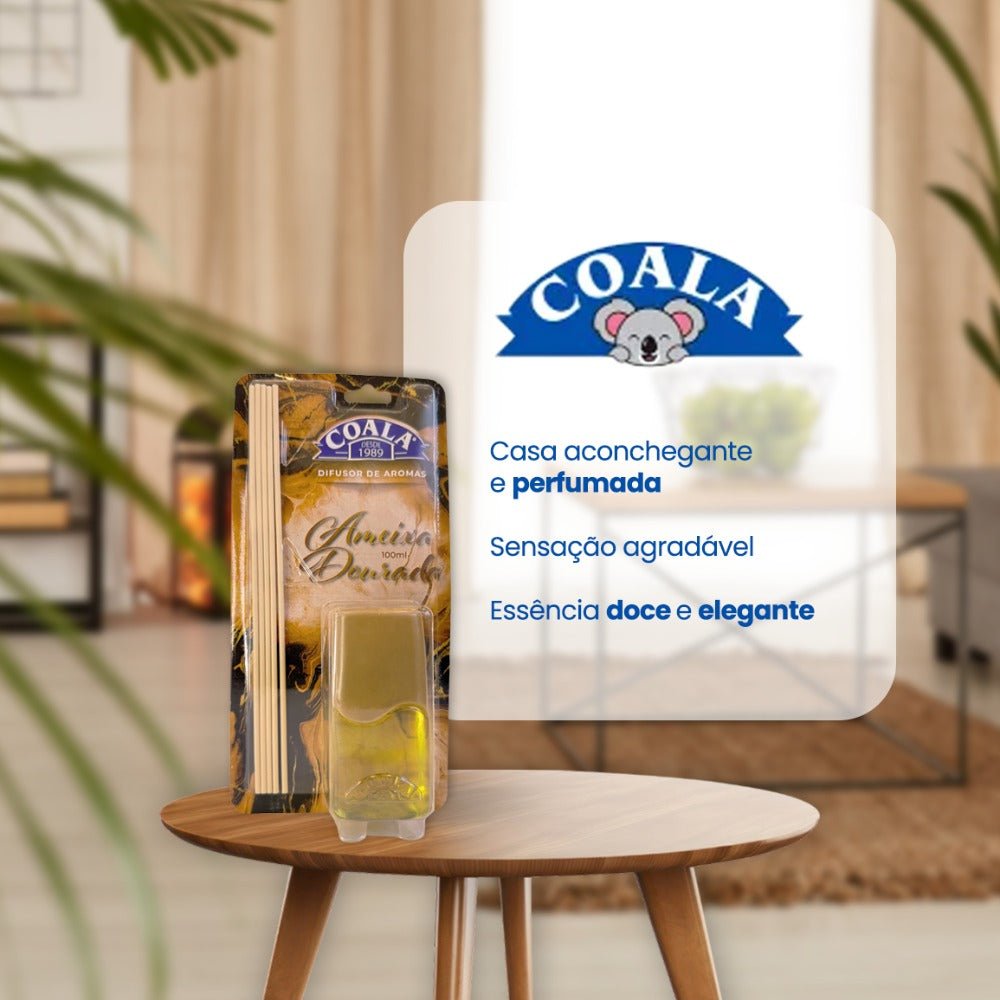 Difusor 100ml Ameixa Dourada Coala - e - dona