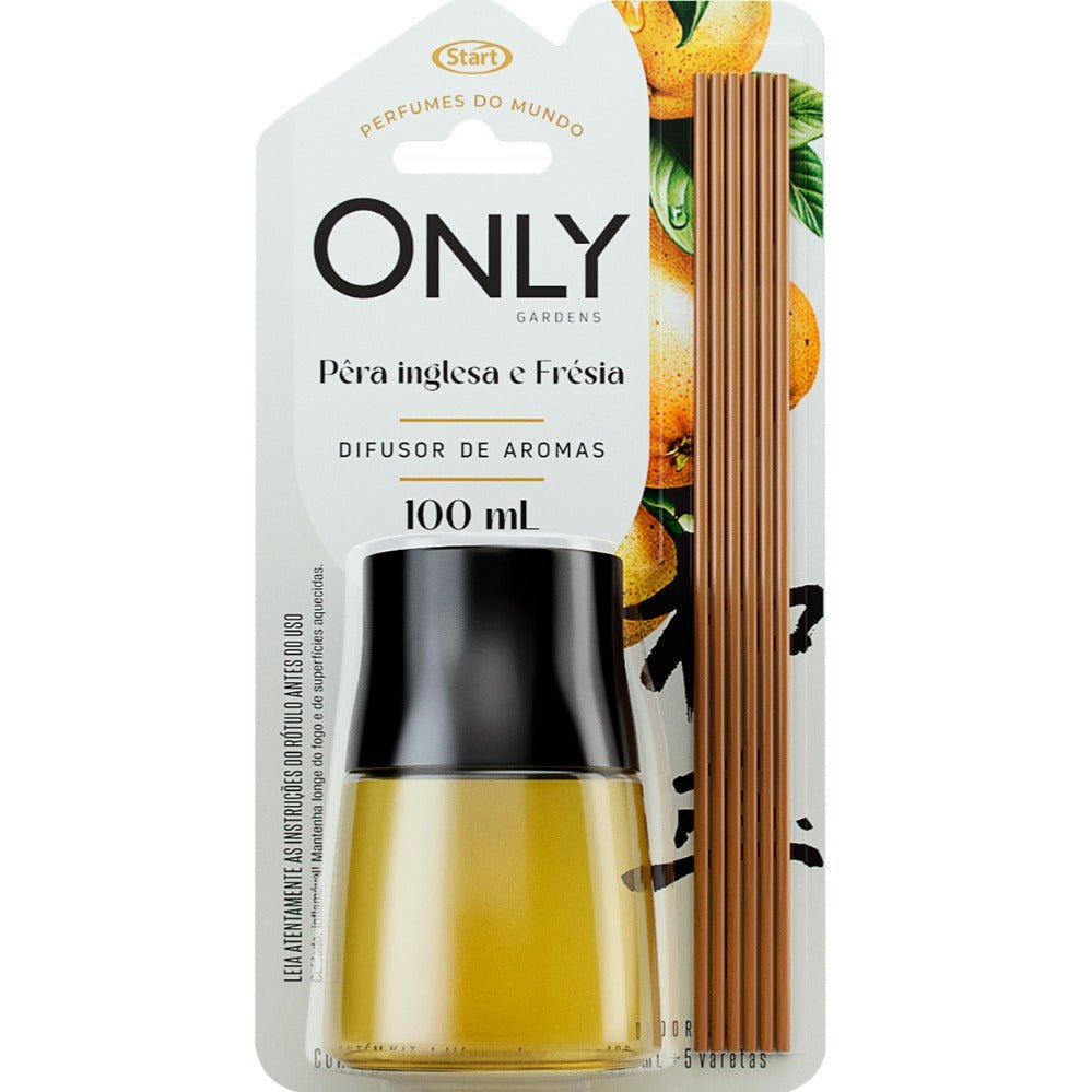 Difusor 100ml Pera Inglesa e Frésia Only - e - dona