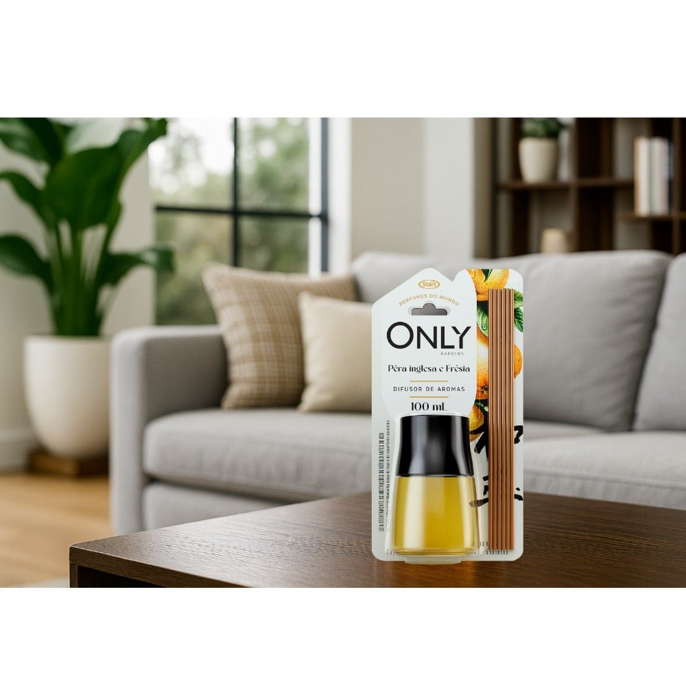 Difusor 100ml Pera Inglesa e Frésia Only - e - dona