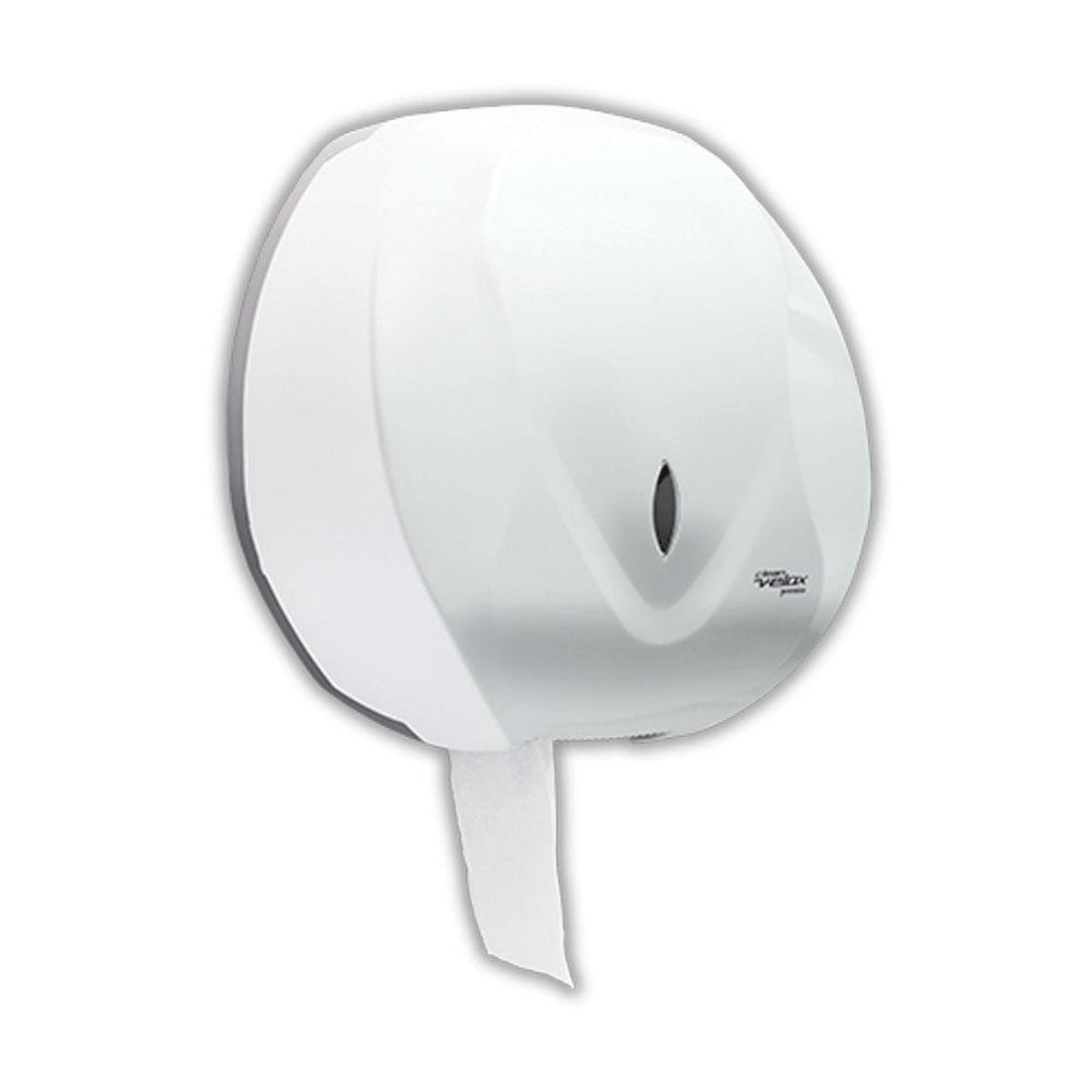 Dispenser para papel rolão 300/500m Velox branco - e - dona