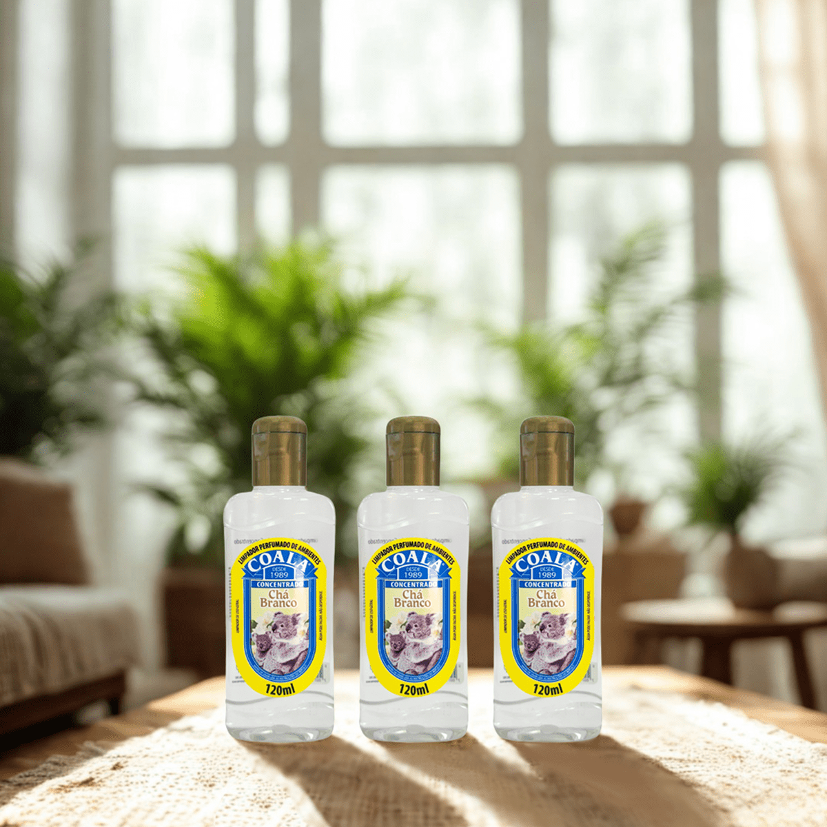 Essência 120ml Chá Branco Coala Com 3 Unidades - e - dona