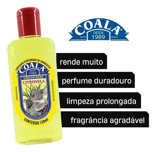 Essência Concentrado Citronela Coala 120ml com 3 unidades - e - dona