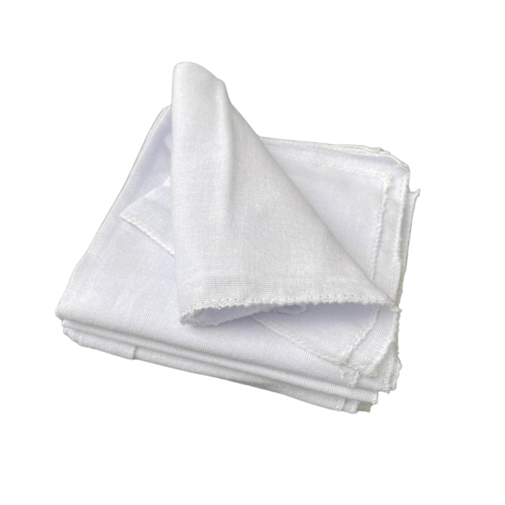Flanela Caebi Branca 28x28 com 12 unidades - e - dona