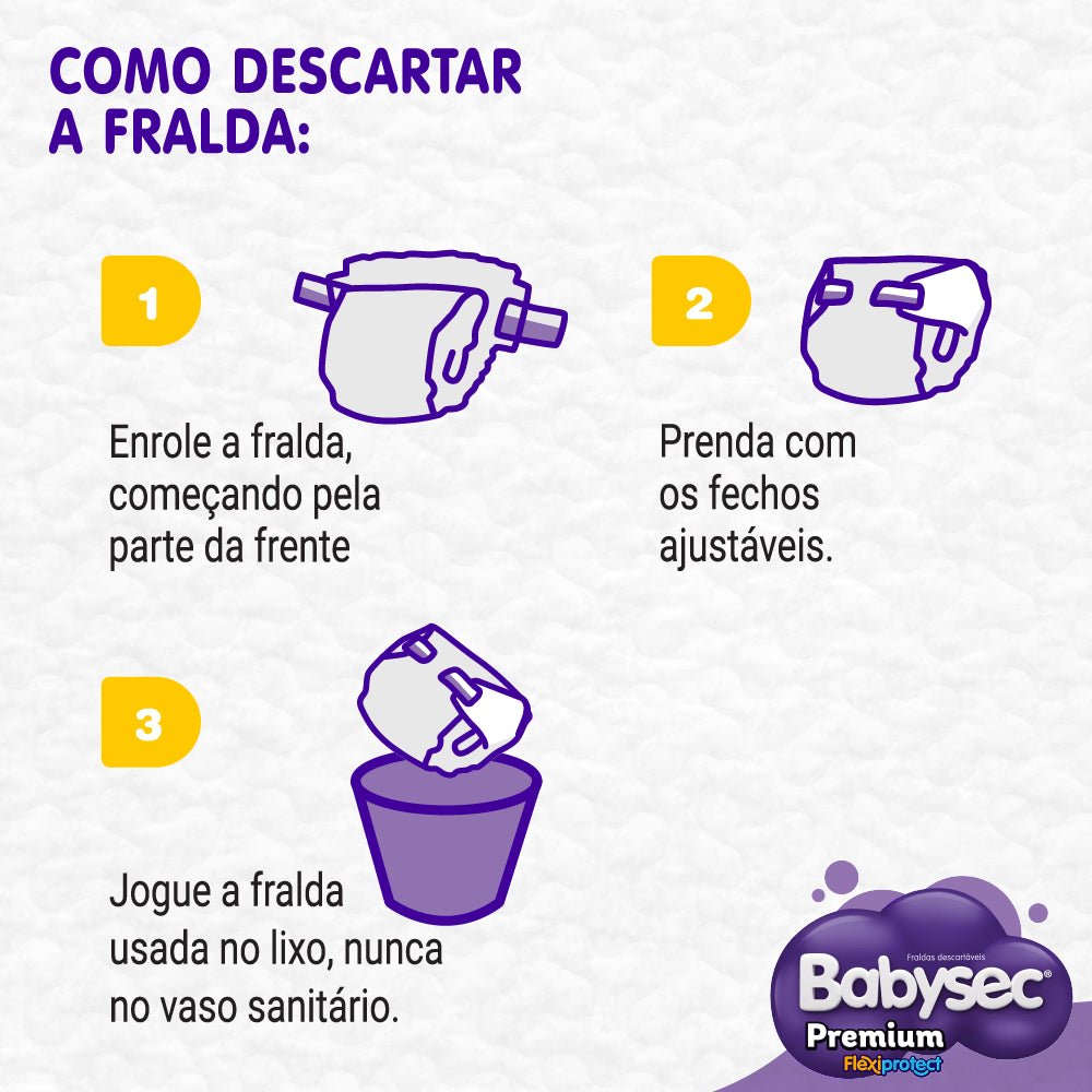 Fralda Babysec Premium Mega XG com 24 unidades - 11 a 14kg - e - dona