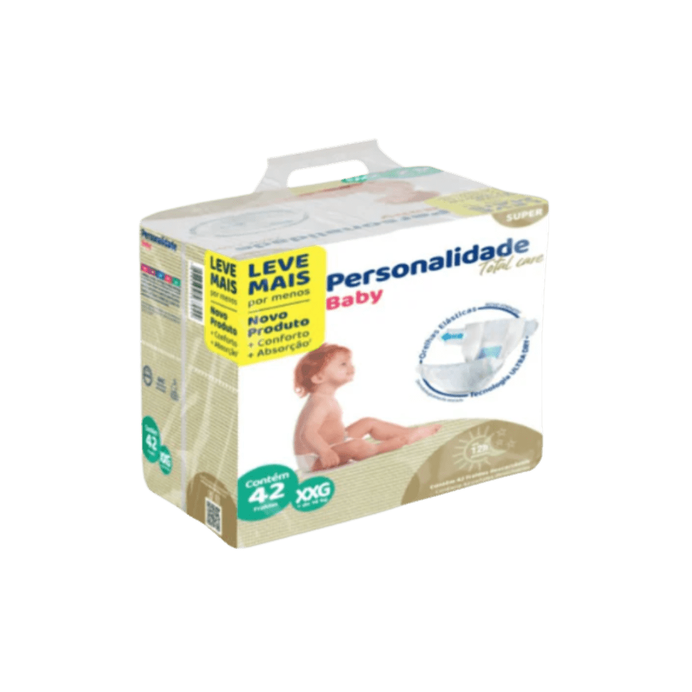 Fralda Personalidade Babytotal Care c/ 42 Unidades Tamanho XXG - e - dona
