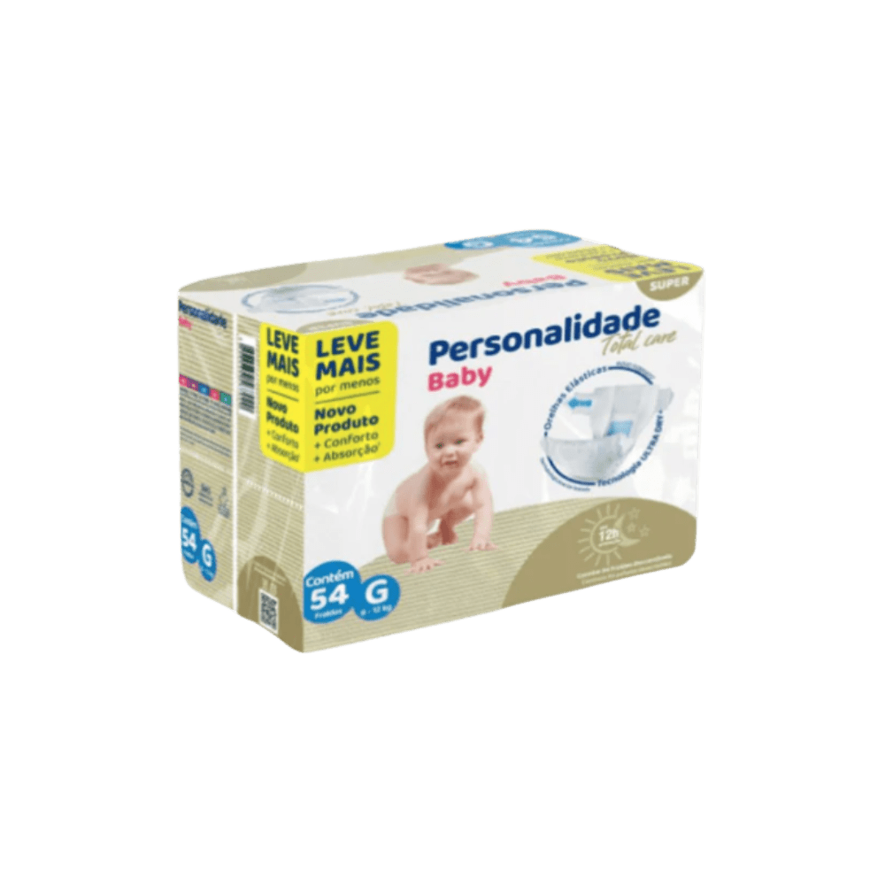 Fralda Personalidade Babytotal Care c/ 54 Unidades Tamanho G - e - dona