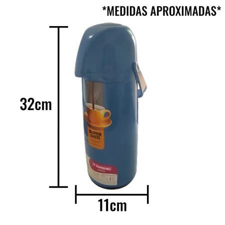 Garrafa Térmica Azul 1 litro Sanremo - e - dona