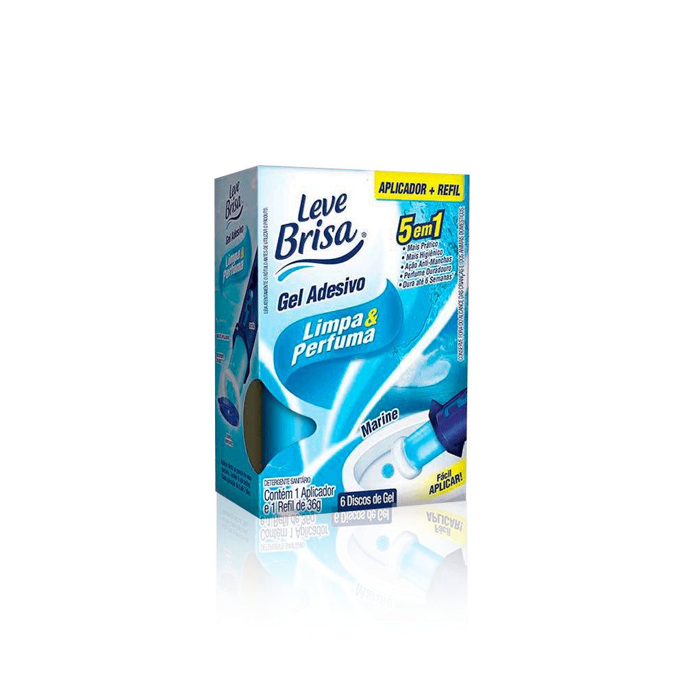 Gel Adesivo Sanitário Marine Leve Brisa aplicador e refil com 6 aplicações - e - dona