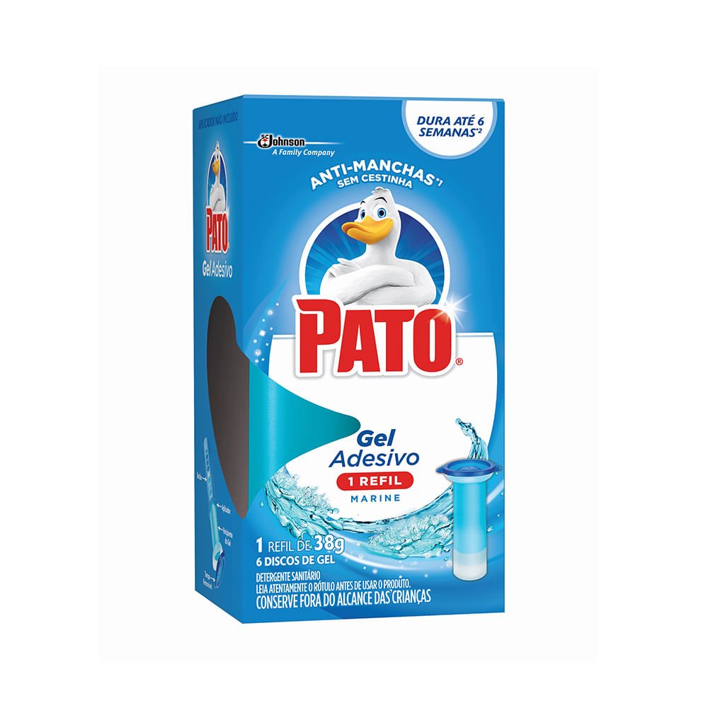 Gel Adesivo Sanitário Marine Refil Pato 38g com 6 aplicações - e - dona