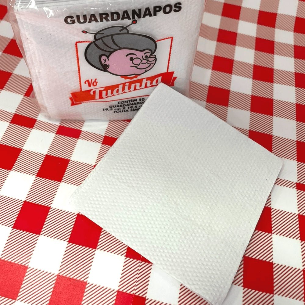 Guardanapo 19,5x19,5 Folha Simples Vó Tudinha com 2.500 folhas pacote compacto - e - dona