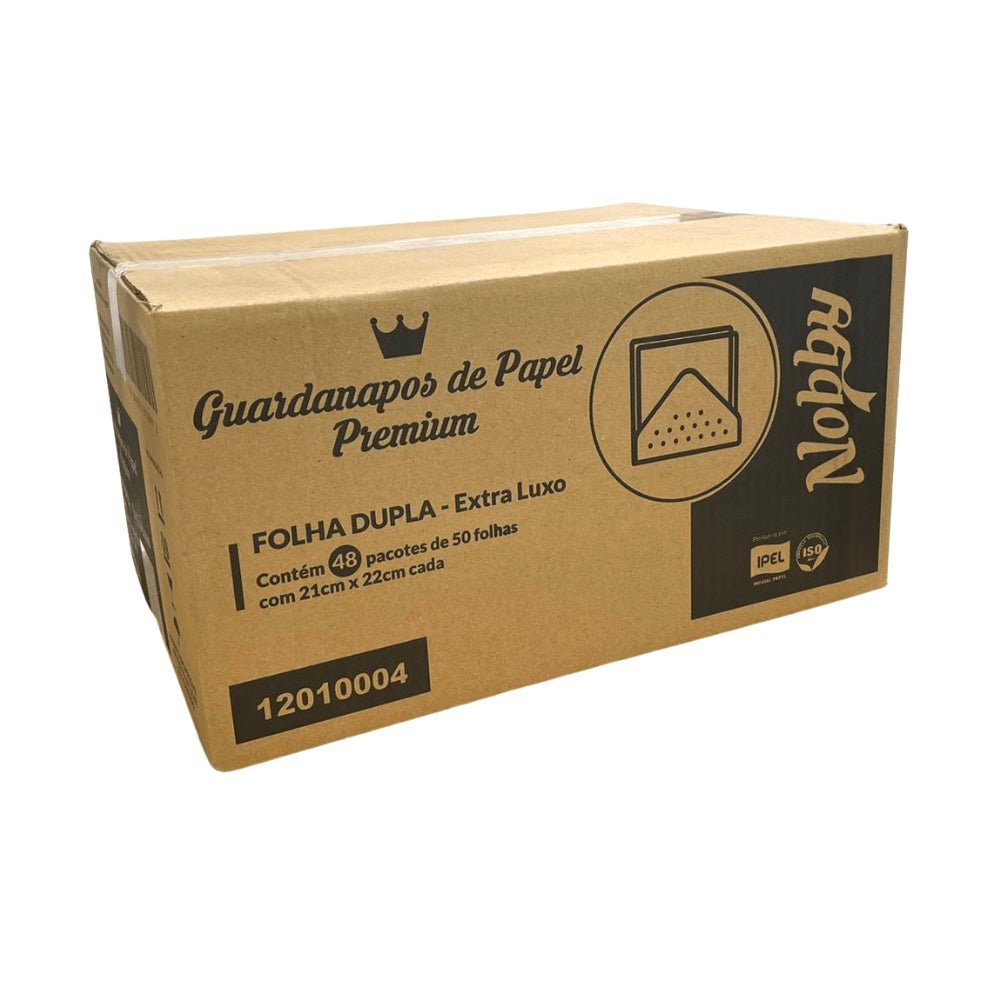 Guardanapo 21x22 Folha Dupla Nobby com 2.400 folhas - e - dona