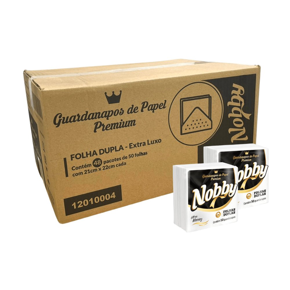 Guardanapo 21x22 Folha Dupla Nobby com 2.400 folhas - e - dona