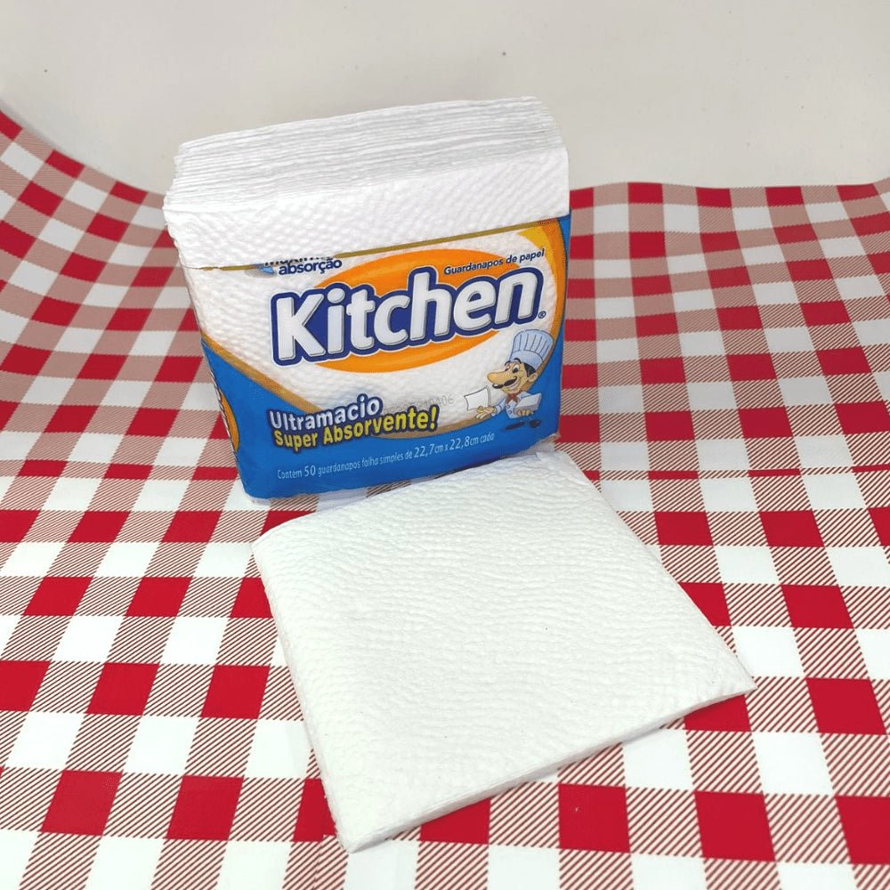 Guardanapo 22,7x22,8cm Folha Simples Kitchen com 50 folhas - e - dona