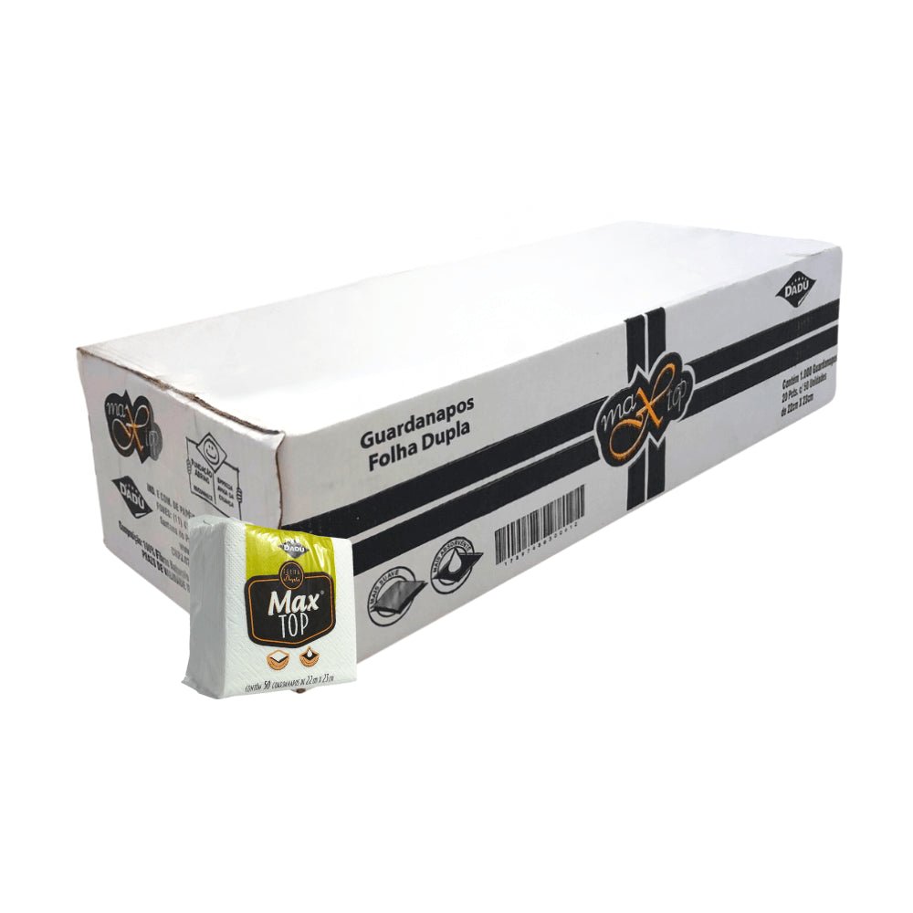 Guardanapo 22x23cm folha dupla Dadu Maxtop com 1.000 folhas - e - dona