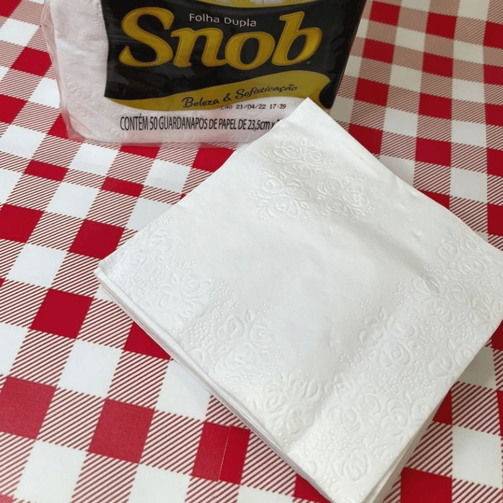 Guardanapo 23,5x23,5 Folha Dupla Snob com 3.200 folhas - e - dona