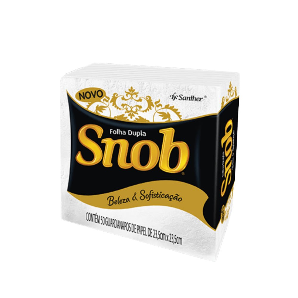Guardanapo 23,5x23,5 folha dupla Snob com 50 folhas - e - dona