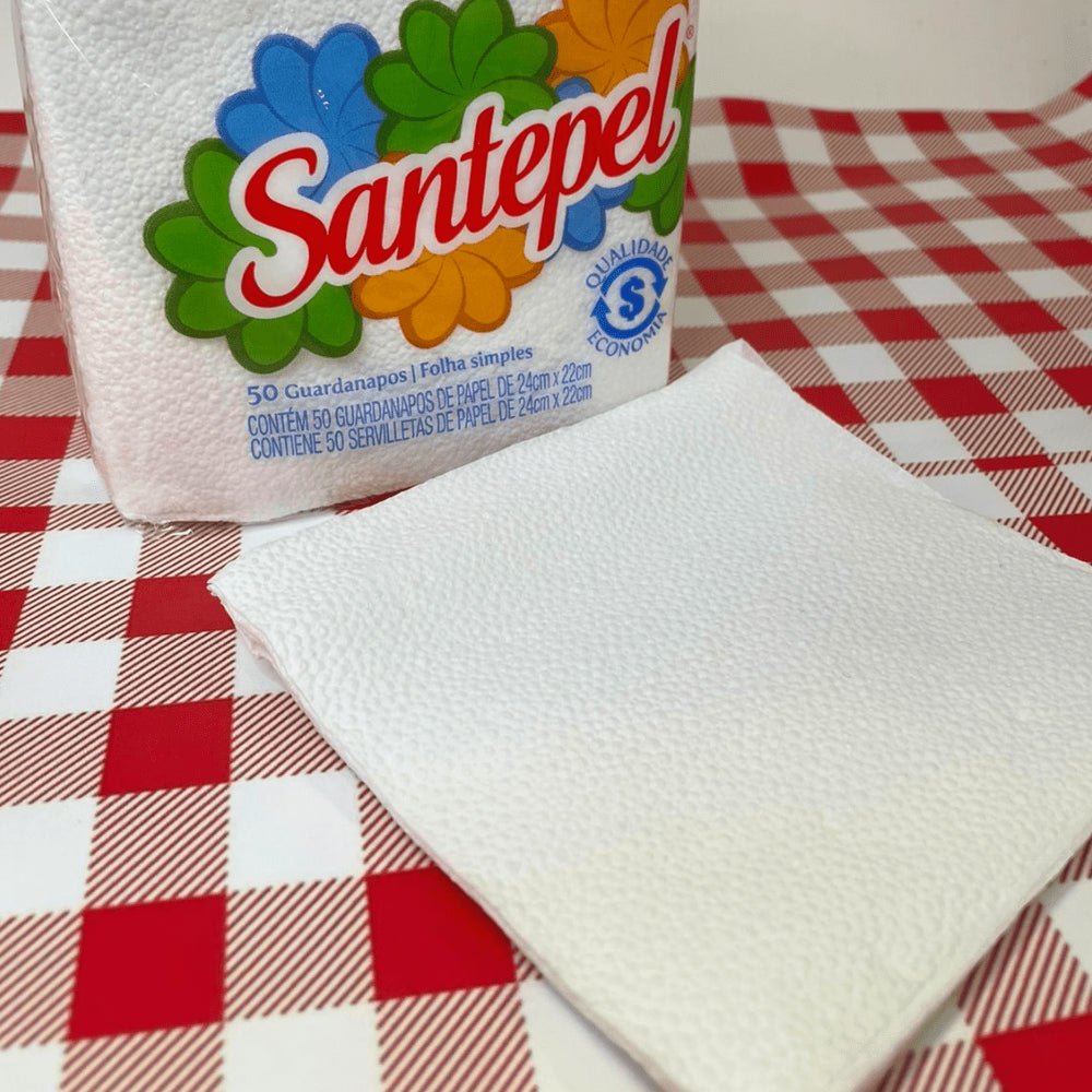 Guardanapo 24x22cm folha simples Santepel com 50 folhas - e - dona