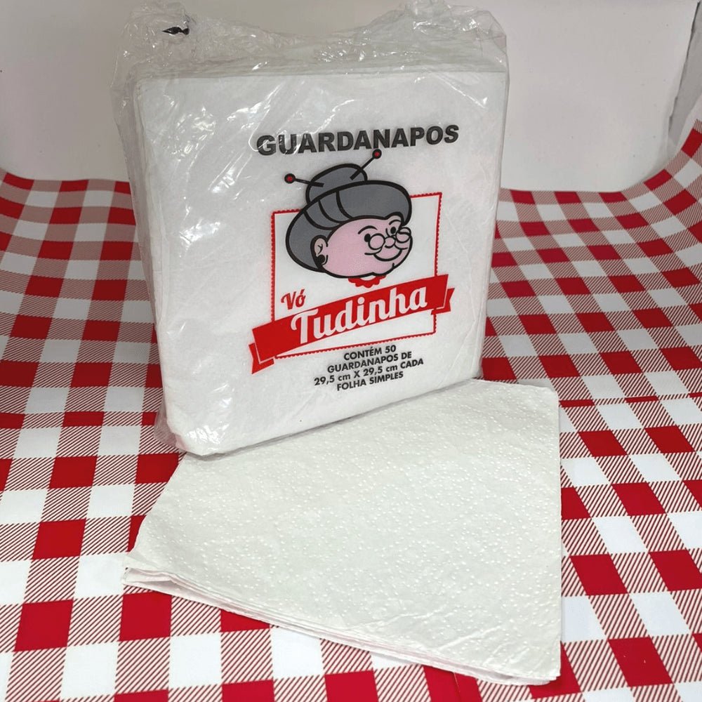 Guardanapo 29,5x29,5cm folha simples Vó tudinha com 1.200 folhas - e - dona