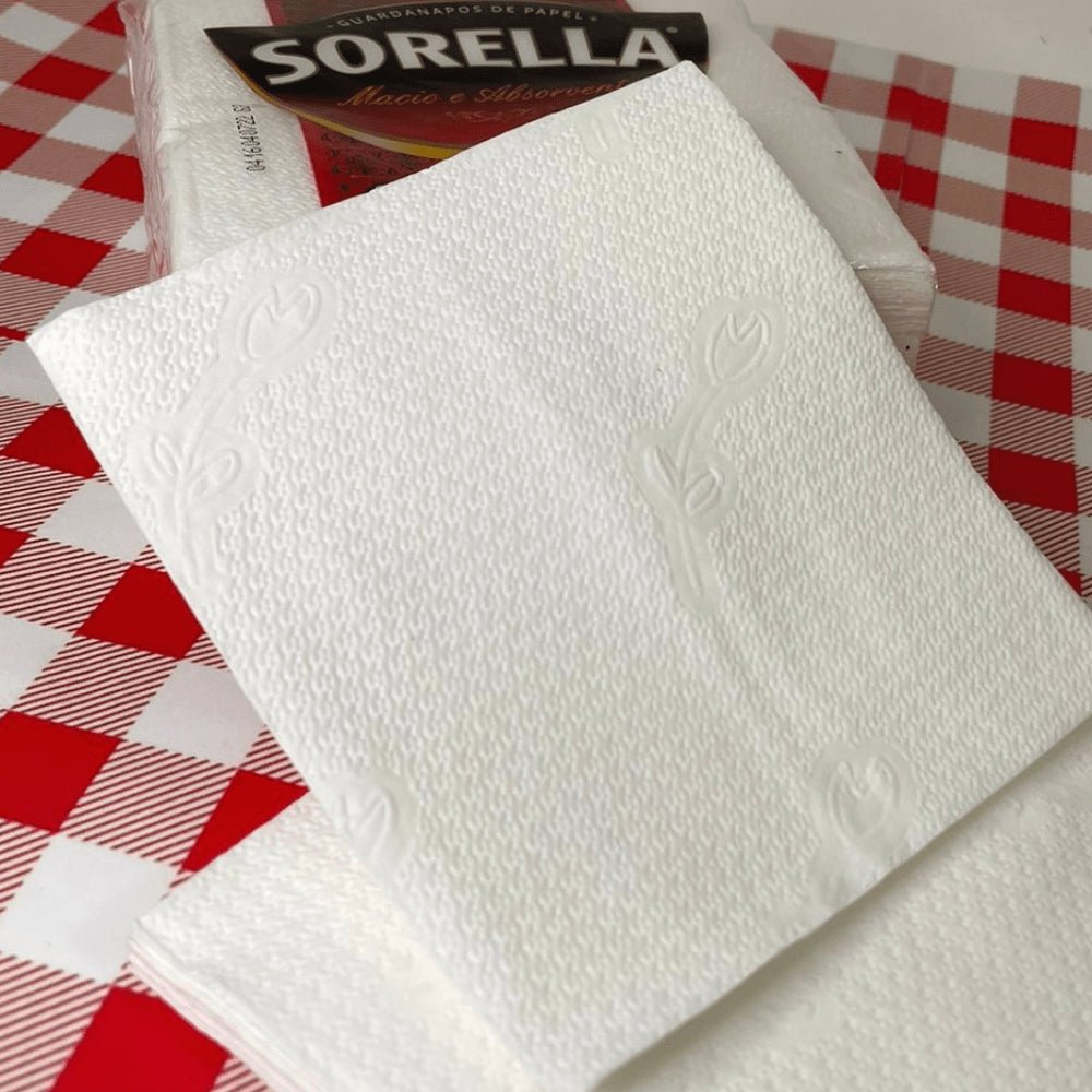 Guardanapo 30x30,5cm folha simples Sorella com 300 folhas - e - dona