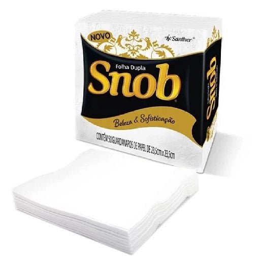 Guardanapo 32,5x32,5 folha dupla Snob com 2.400 folhas - e - dona