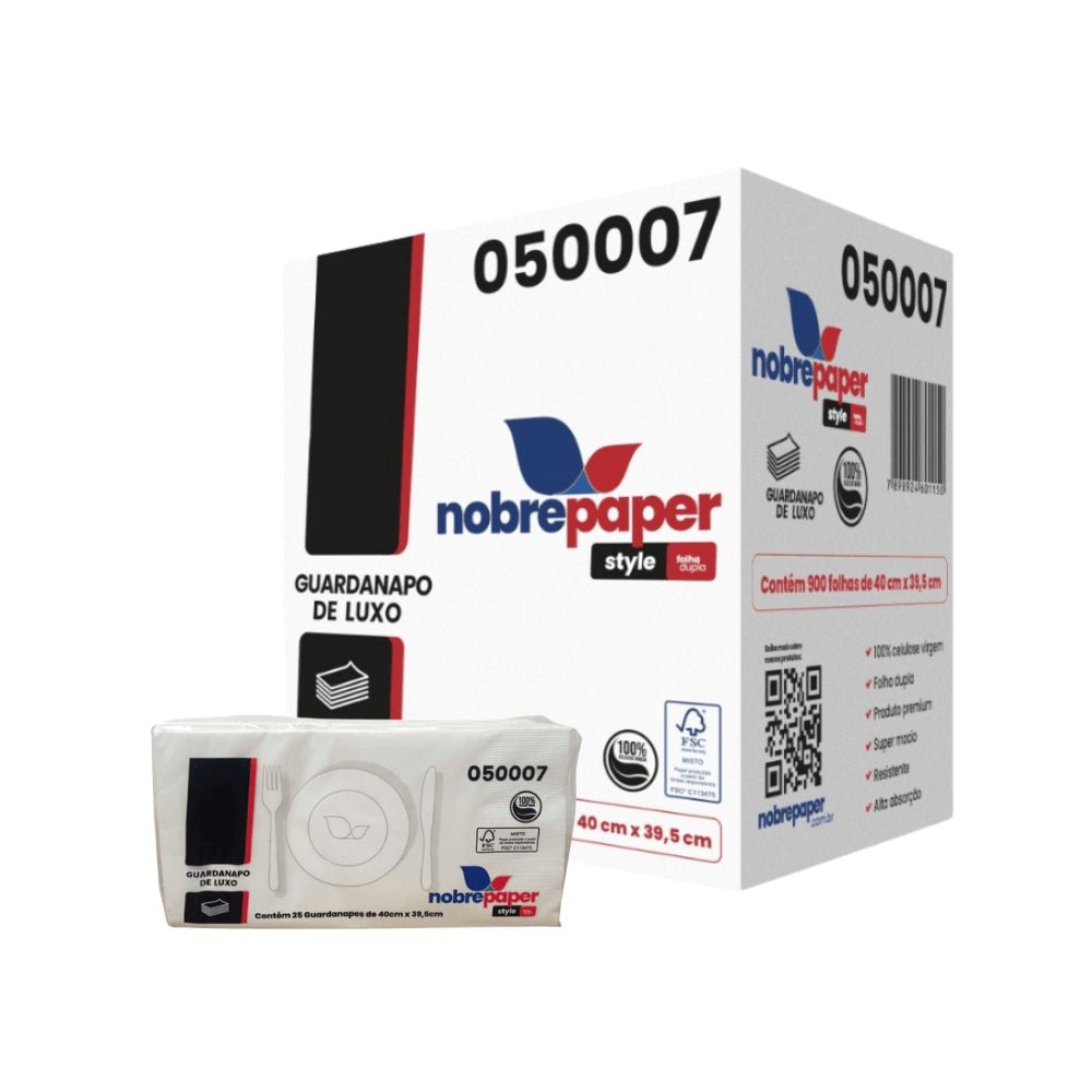 Guardanapo 40x39,5 folha dupla Nobre com 900 folhas - e - dona