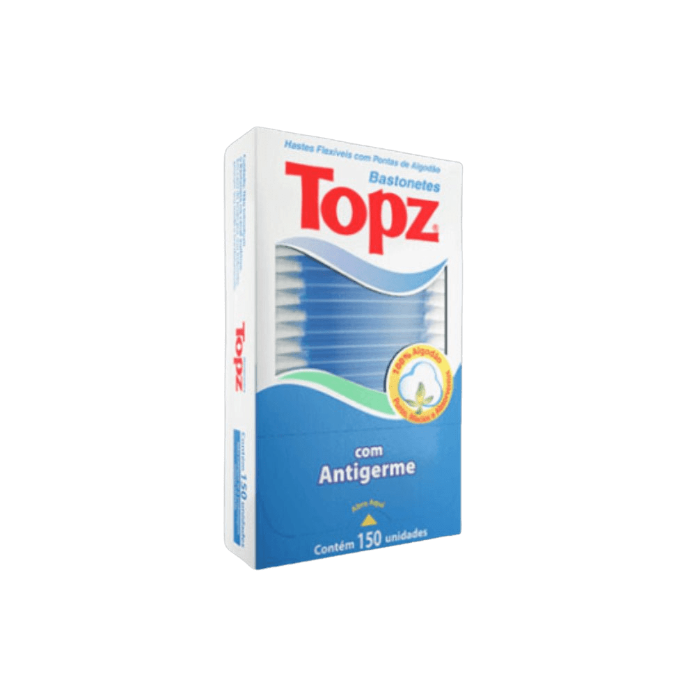 Hastes Flexíveis/Cotonetes Topz 150 Unidades - e - dona
