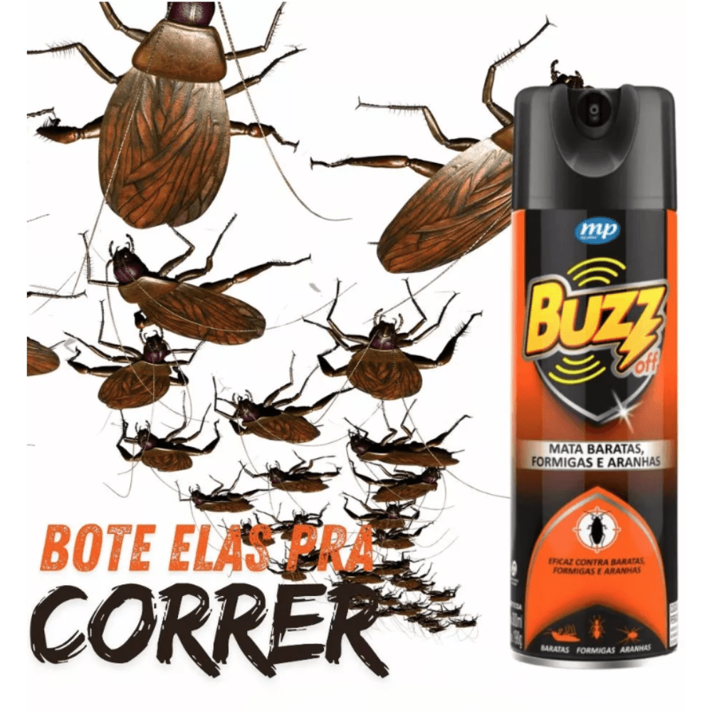 Inseticida Buzz Off 300ml Zip - Mata Baratas - e - dona