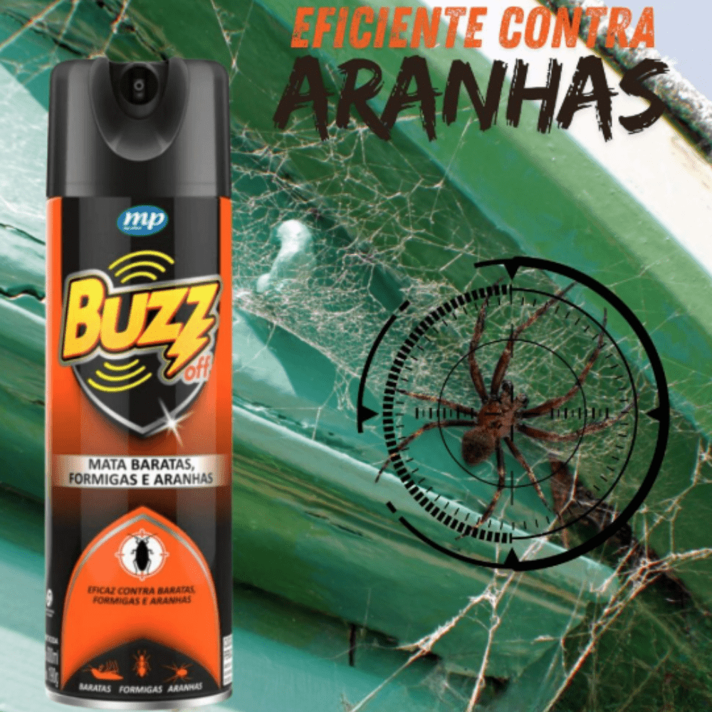 Inseticida Buzz Off 300ml Zip - Mata Baratas - e - dona