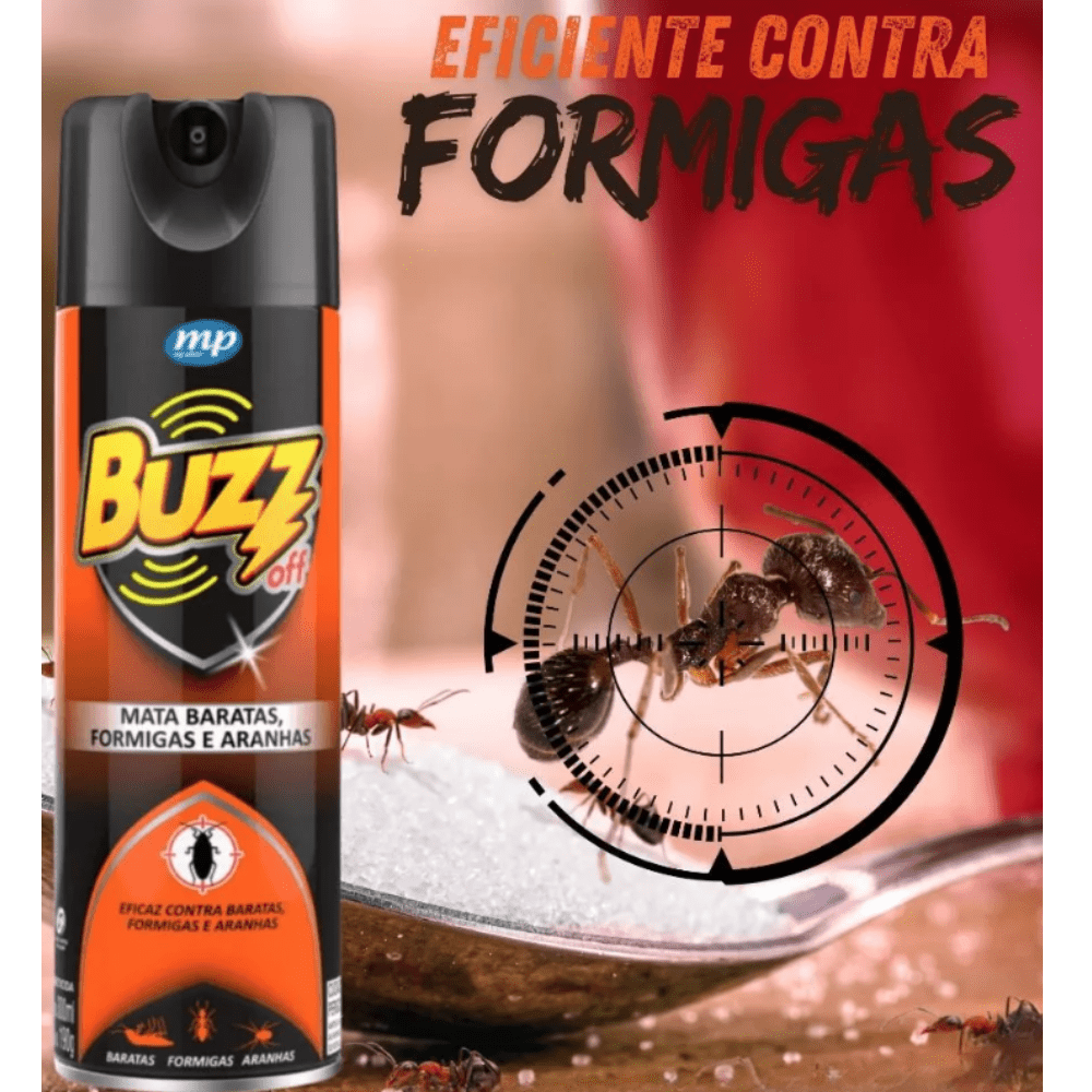 Inseticida Buzz Off 300ml Zip - Mata Baratas - e - dona
