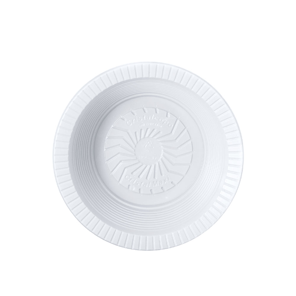 Kit 10 Pacotes de Prato Fundo 12cm Branco Cristalcopo com 10 unidades - Estilo Cumbuca - e - dona