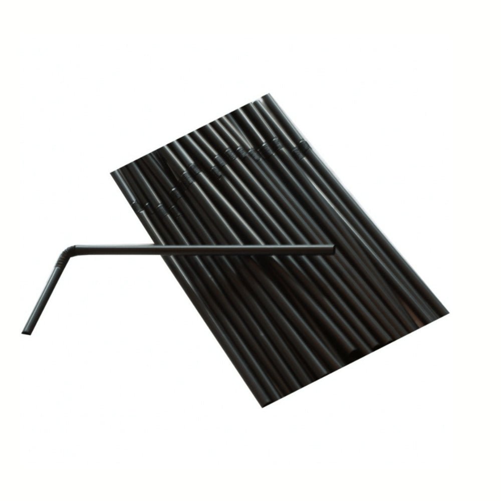 Kit 2 Pacotes de Canudo Bio Flex Preto Bicão c/ 100 - e - dona