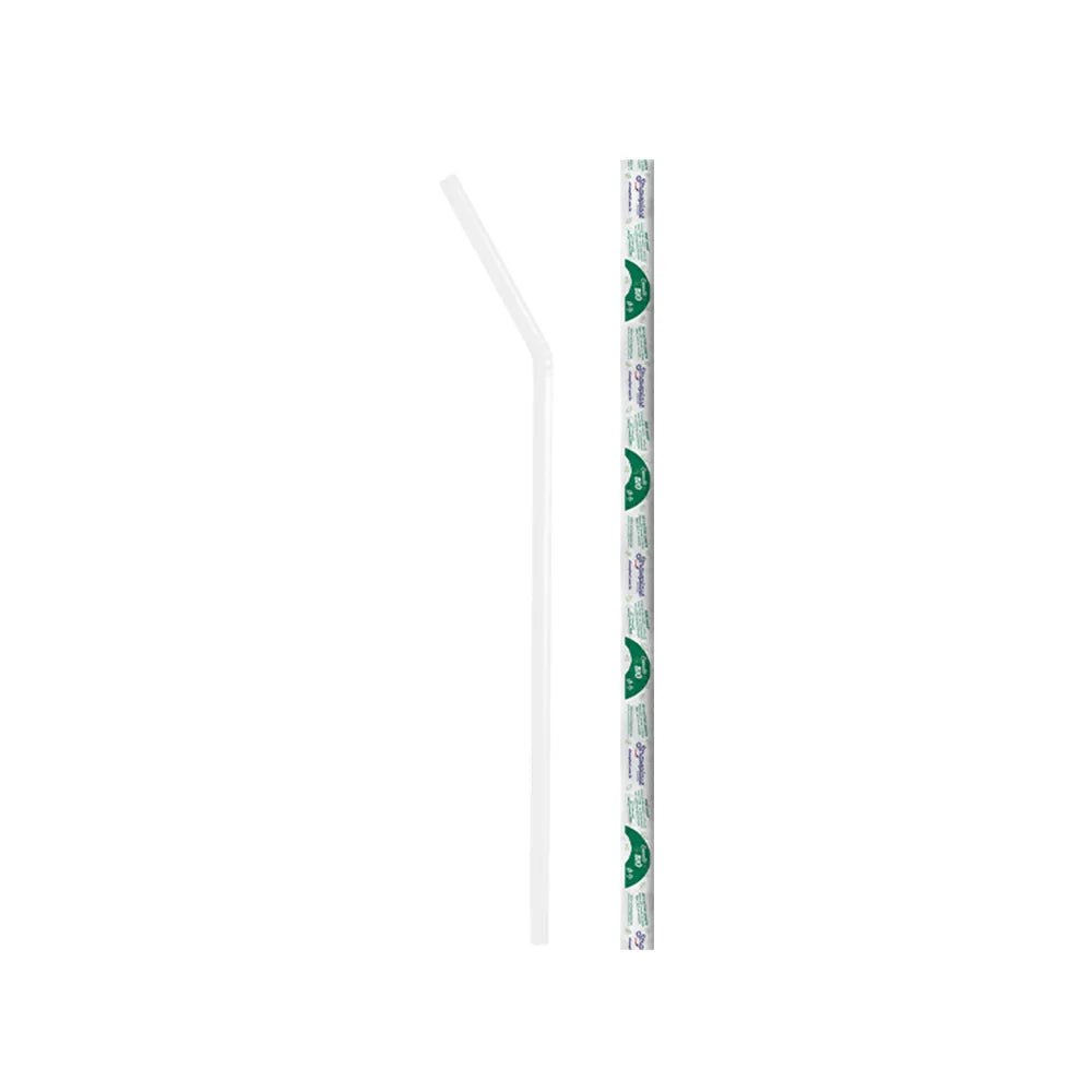 Kit 2 Pacotes de Canudo Bio Flexível sachê Strawplast com 100 unidades - e - dona