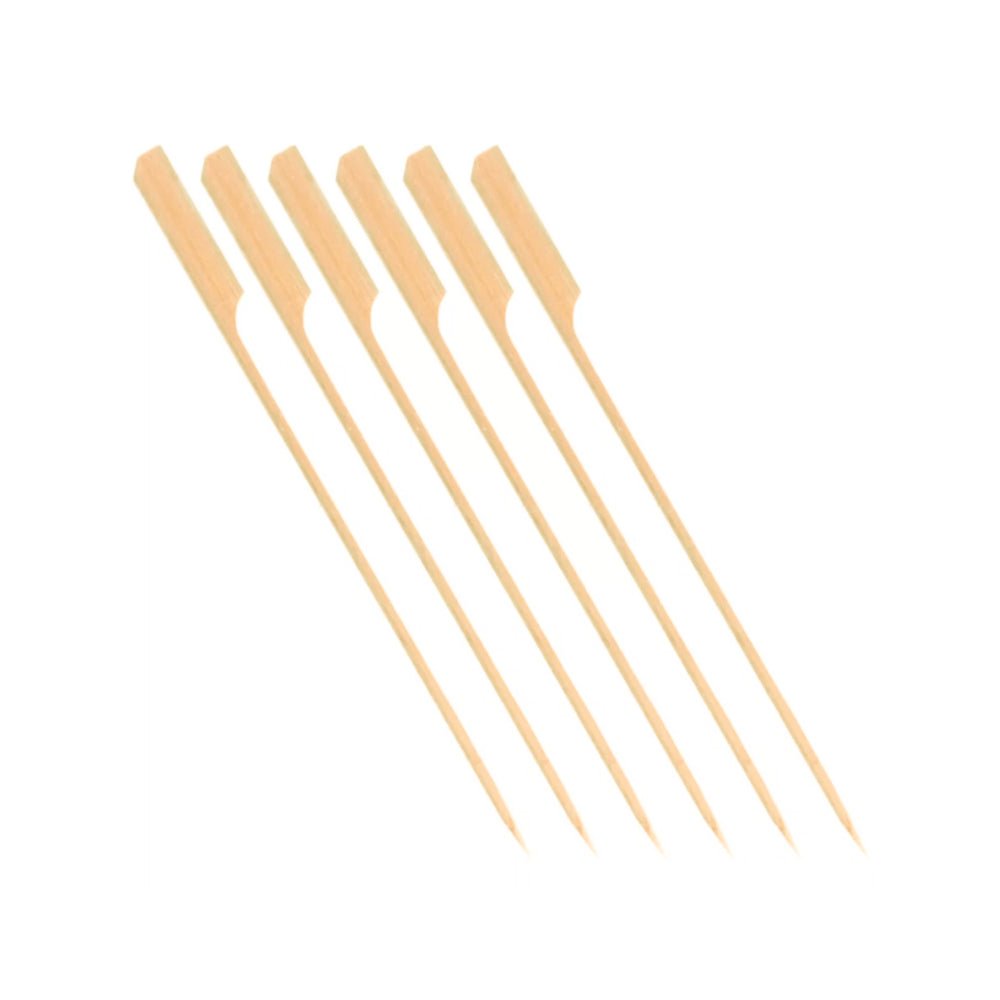 Kit 2 Pacotes de Espetos de bambu Golf 15cm Natural com 50 unidades Ideal para Lanches e Petiscos - e - dona