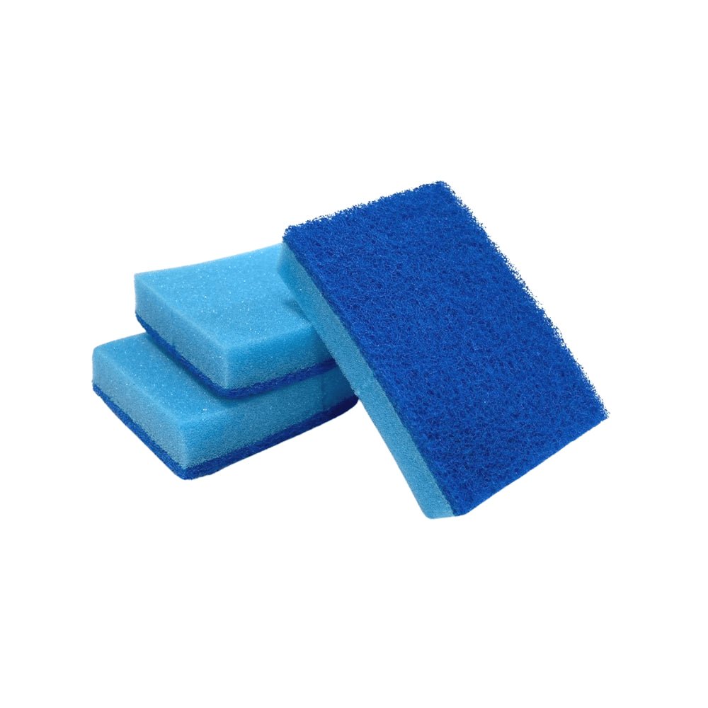 Kit 2 Pacotes de Esponja não risca azul 3M com 3 unidades - e - dona