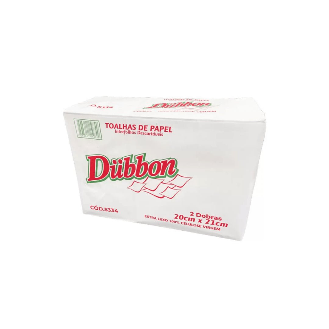 Kit 2 Pacotes de Papel Interfolha 100% Celulose 20x21 2 Dobras folha simples Dubbon - 20g - e - dona