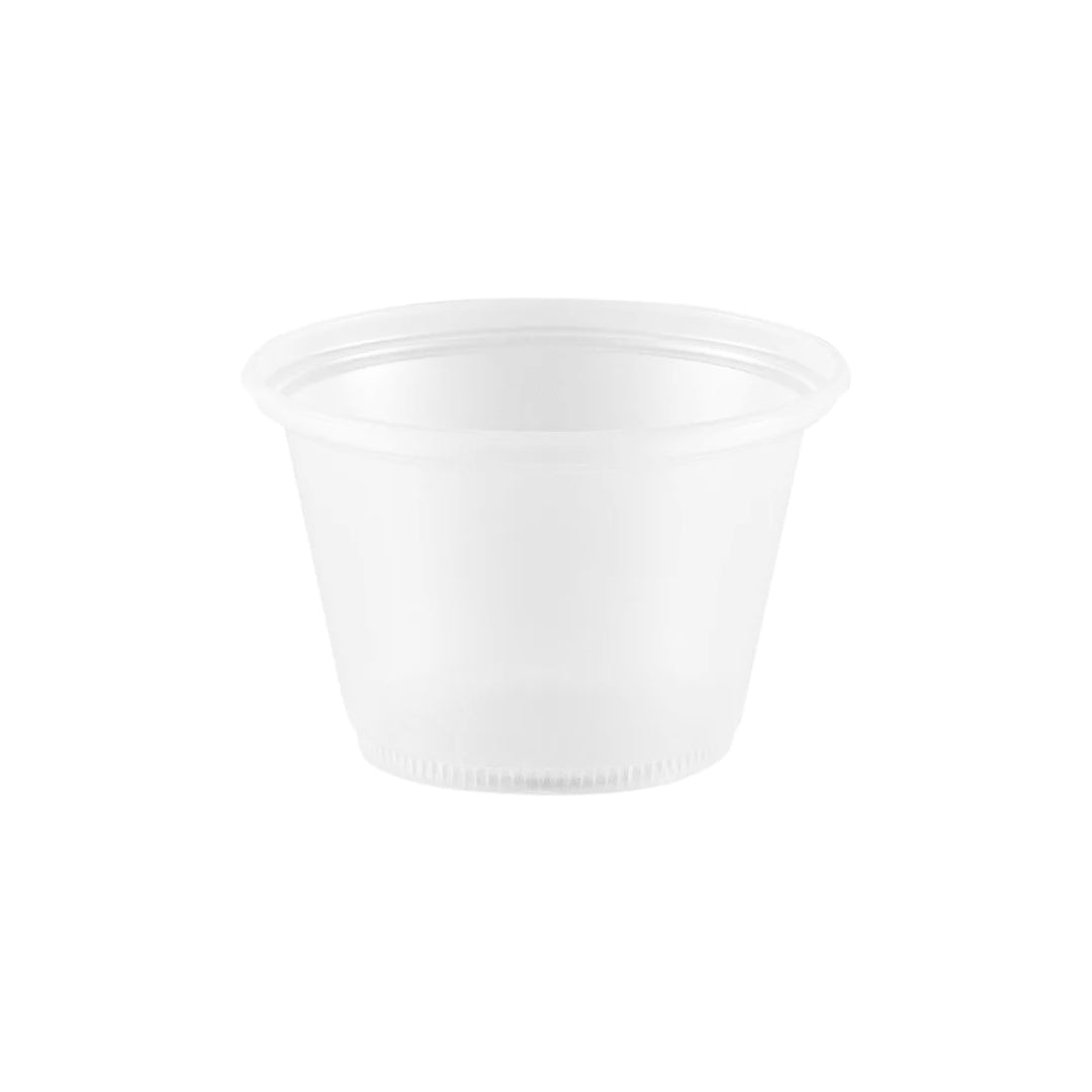 Kit 2 Pacotes de Pote 100ml Translúcido Liso PS sem tampa Copaza com 100 unidades - e - dona