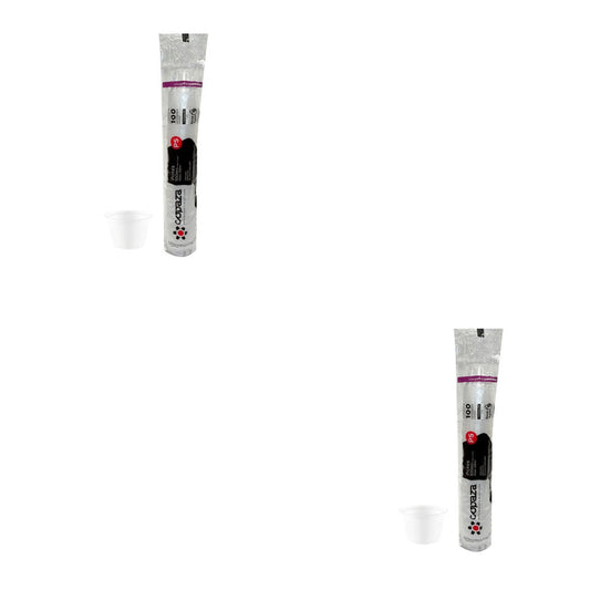 Kit 2 Pacotes de Pote 100ml Translúcido Liso PS sem tampa Copaza com 100 unidades - e - dona