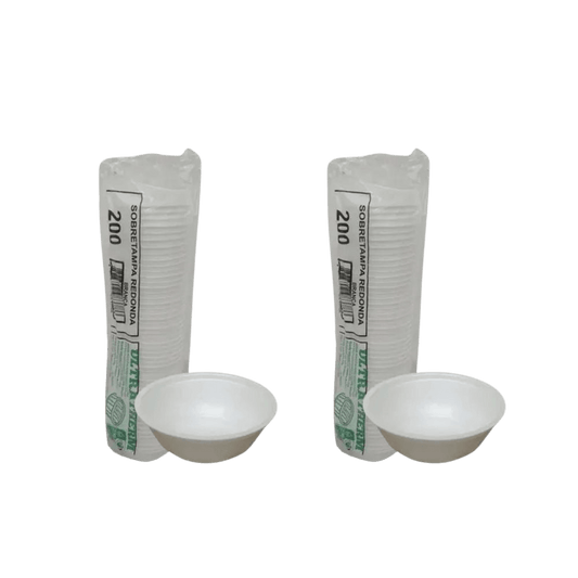 Kit 2 Pacotes de Pote de Isopor 200ml MR200 Ultratherm com 50 unidades - e - dona