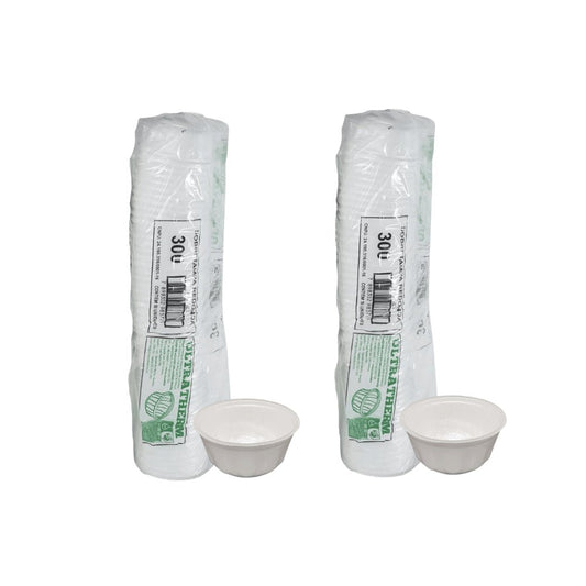 Kit 2 Pacotes de Potes de Isopor 300ml MR300 Ultratherm com 50 unidades - e - dona