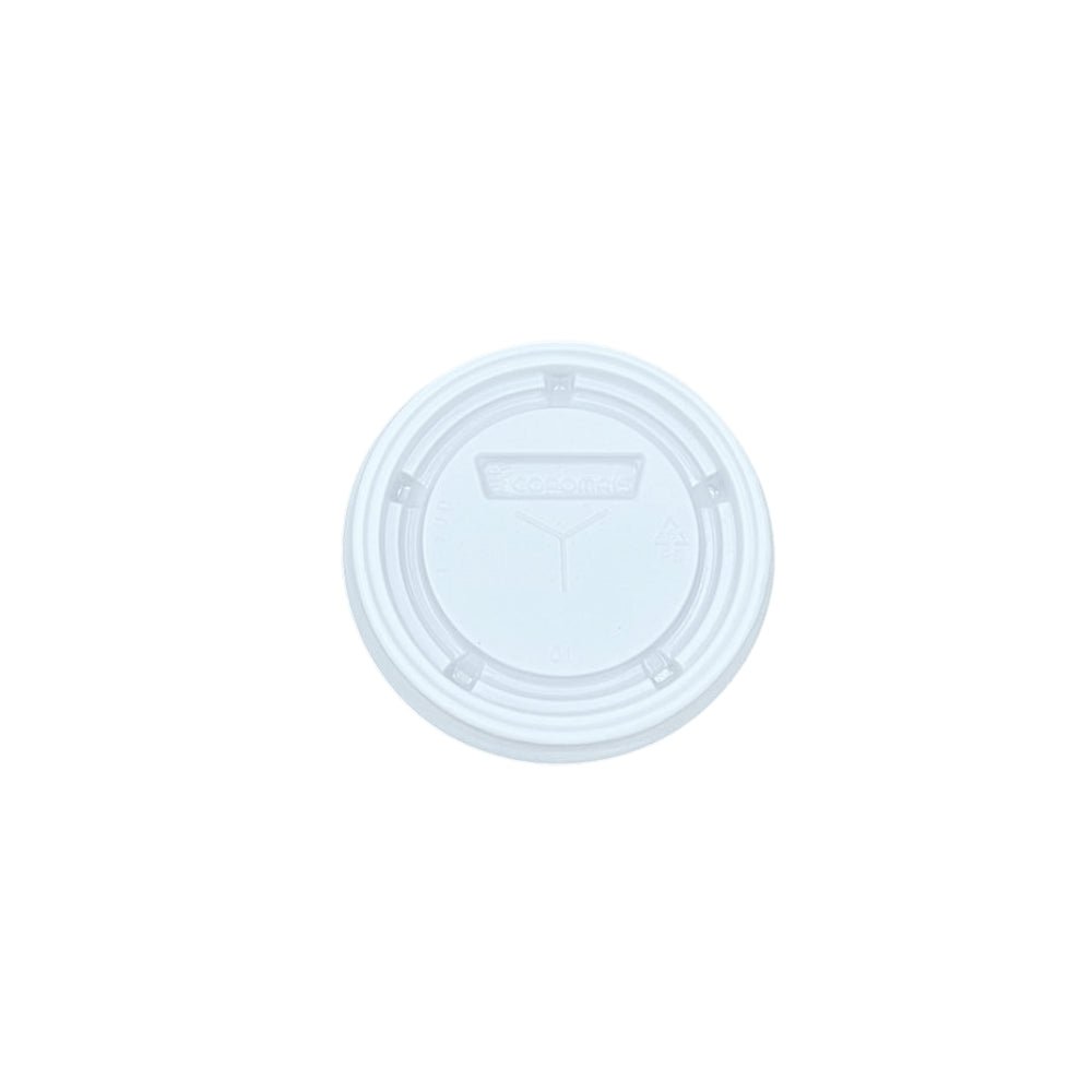 Kit 2 Pacotes de Tampas para Pote de 100ml e copos de 180/200ml branco Copomais com 100 unidades - e - dona