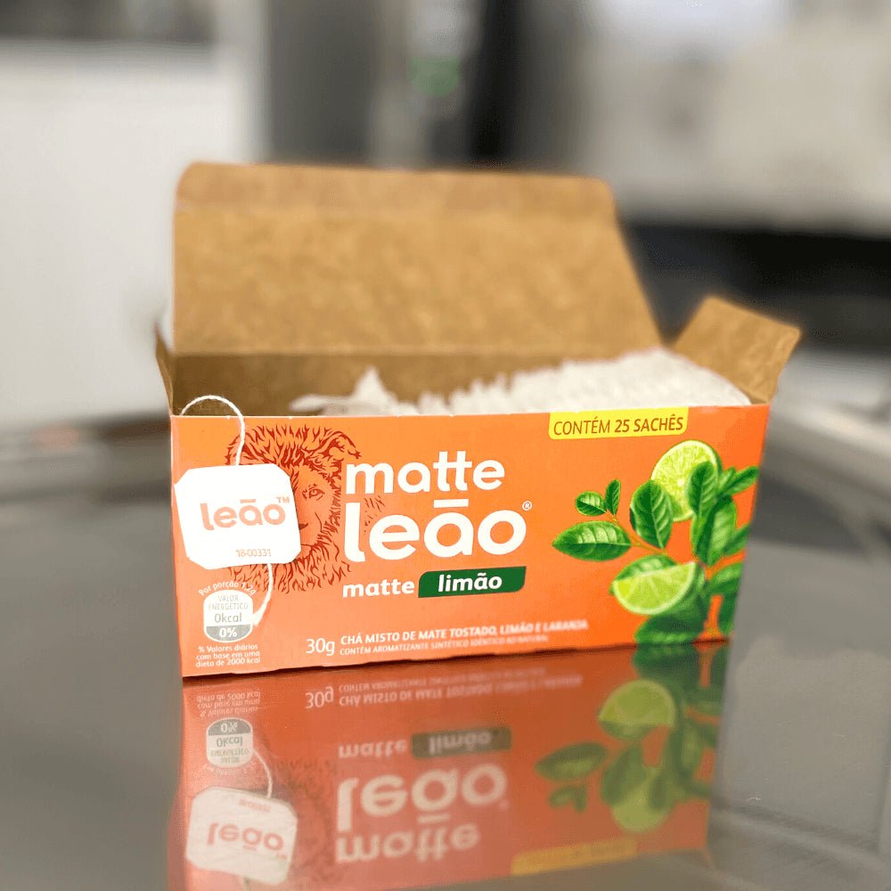 Kit 3 Chás matte Leão Limão sachês 1,6g com 25 sachês - e - dona