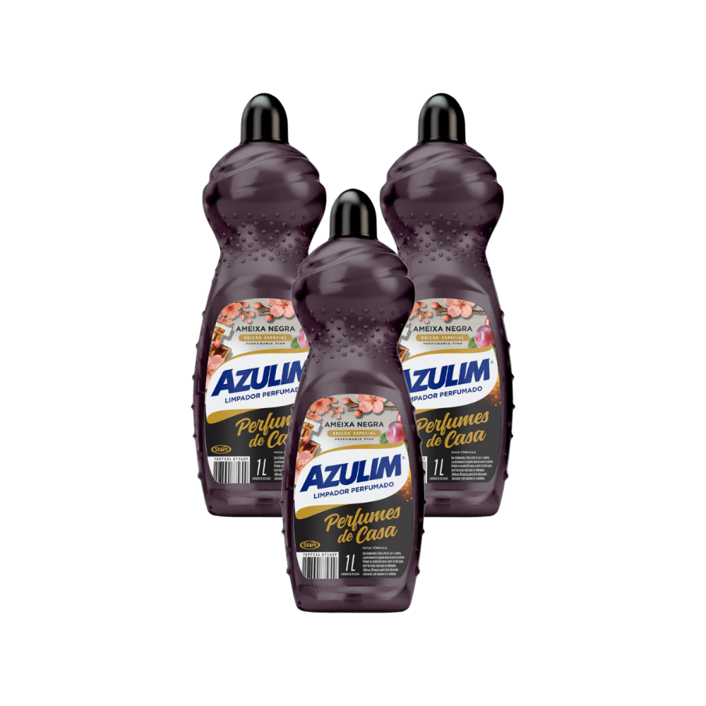 Kit 3 Limpadores Azulim 1 Litro – Ameixa Negra - e - dona