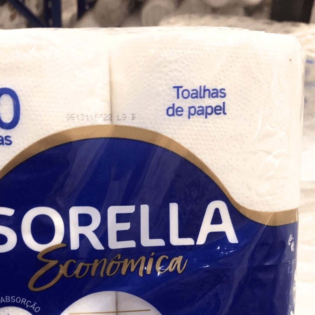 Kit 3 Pacotes de Papel Toalha Sorella Econômica para cozinha com 2 rolos - e - dona