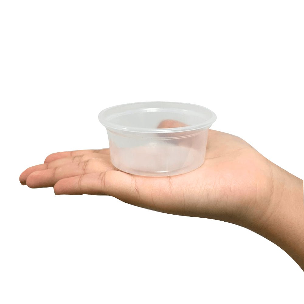 Kit 3 Pacotes de Potes 75 ml P - 03 Translúcido Liso sem Tampa Copaza PS com 50 unidades - e - dona