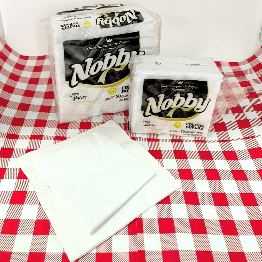 Kit 3 Pacotes Guardanapo 30x31cm Folha Dupla Nobby com 50 folhas - e - dona