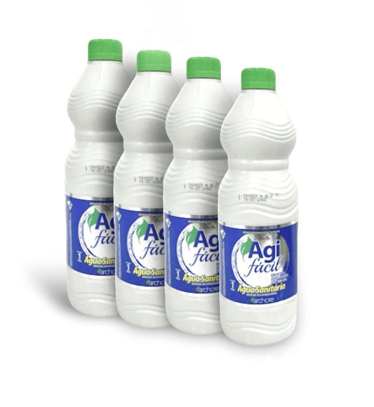 Kit 4 Águas Sanitárias Agi Fácil Archote 1 Litro - e - dona