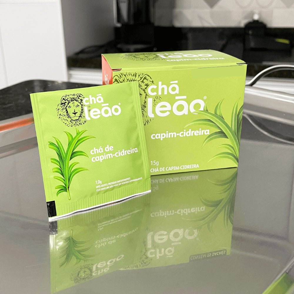 Kit 4 Chás capim cidreira Leão com 10 sachês - e - dona