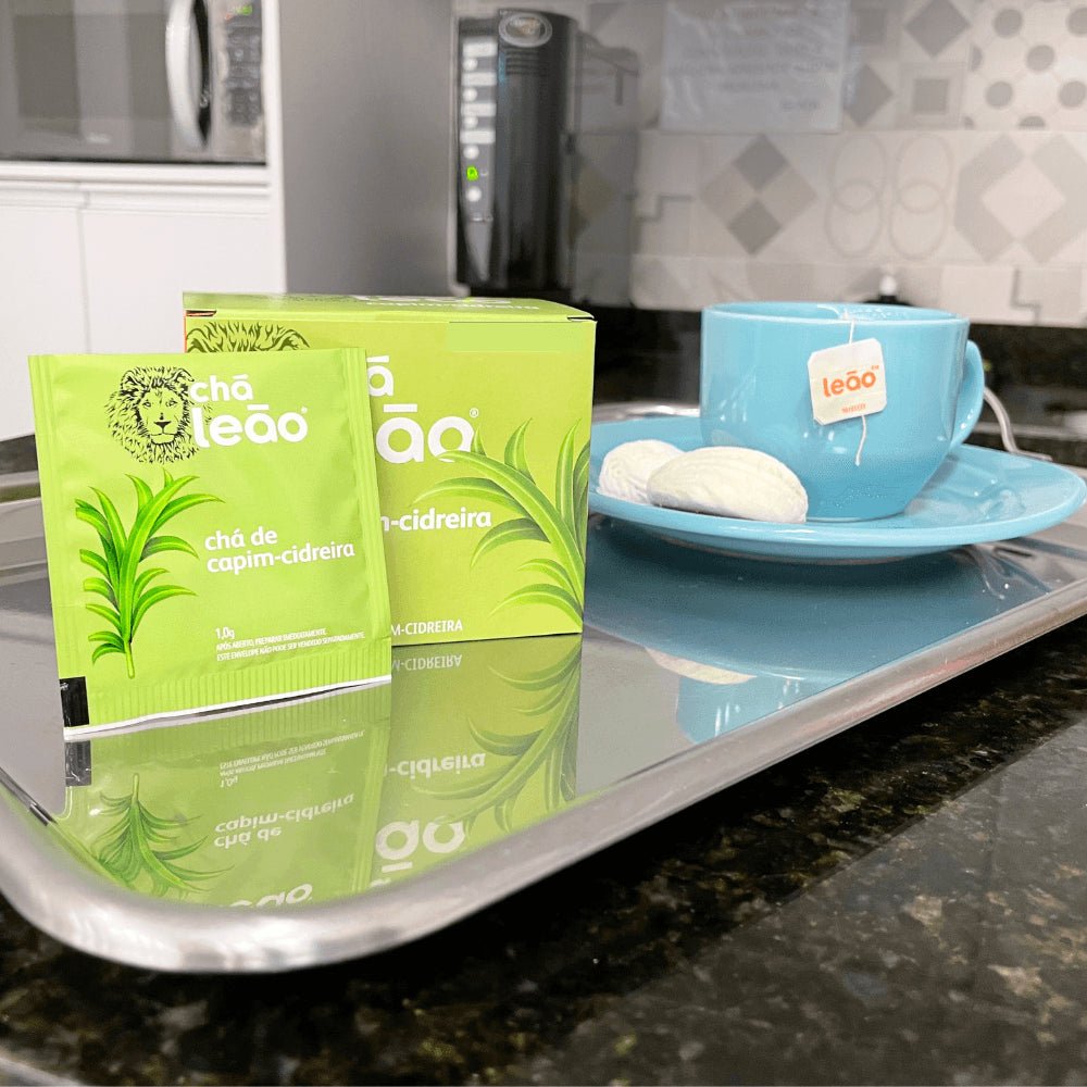 Kit 4 Chás capim cidreira Leão com 10 sachês - e - dona